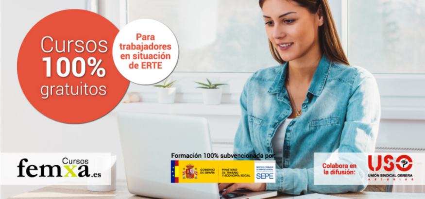 Trabajadores en ERTE de Asturias: cursos gratuitos y on-line