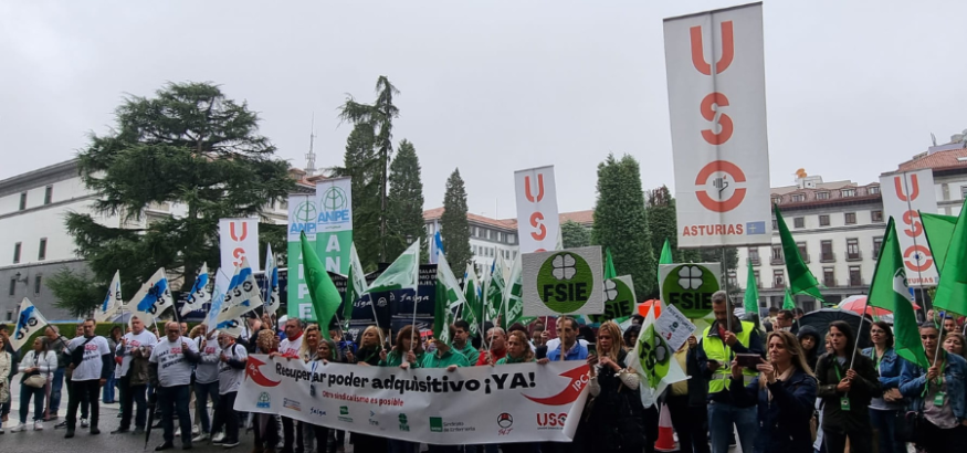 USO y el sindicalismo independiente, en Oviedo: por la recuperación del poder adquisitivo