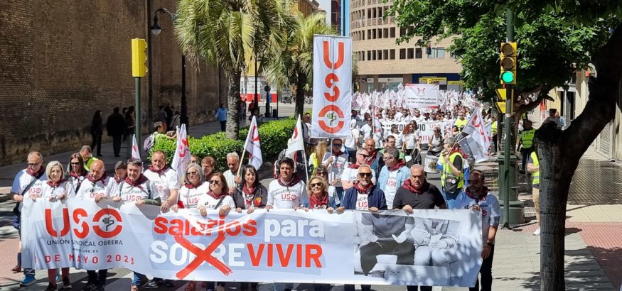 USO-Asturias se manifiesta este 1º de Mayo por una subida salarial