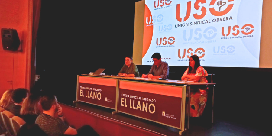 Jornada sindical con el secretario general de USO en Gijón