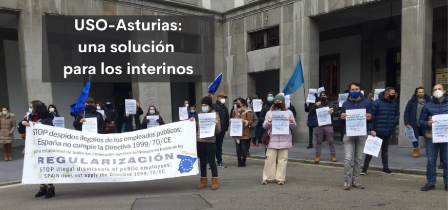 USO-Asturias reclama a la Junta General una solución para los interinos